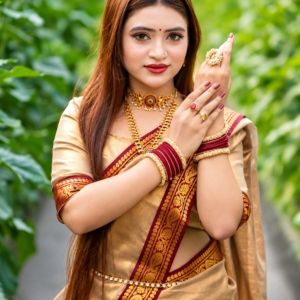 লামা সিল্ক শাড়ি