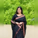 black saree