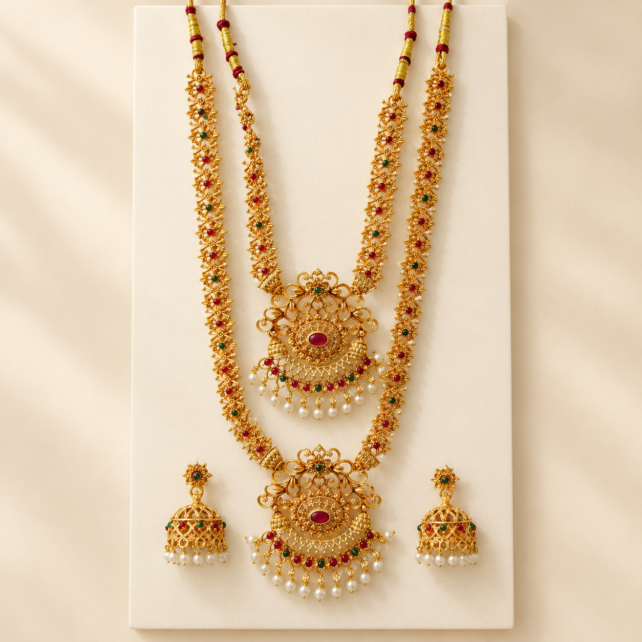 file_000000007a60821180b1484d184c191e Gold-Plated Kundan Necklace Set